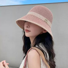 Load image into Gallery viewer, 1Pc Spring and Autumn New Women's Japanese Style Fresh Knitted Fisherman Summer Mesh Breathable Bucket Hat
