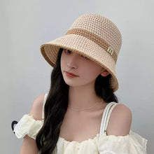Load image into Gallery viewer, 1Pc Spring and Autumn New Women's Japanese Style Fresh Knitted Fisherman Summer Mesh Breathable Bucket Hat