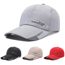 Load image into Gallery viewer, 1Pc Sports Cap Mens For Fish Outdoor Fashion Line Baseball Long Visor Brim Shade Snapback Sun Hat