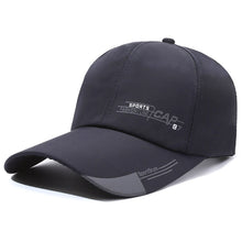 Load image into Gallery viewer, 1Pc Sports Cap Mens For Fish Outdoor Fashion Line Baseball Long Visor Brim Shade Snapback Sun Hat