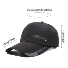 Load image into Gallery viewer, 1Pc Sports Cap Mens For Fish Outdoor Fashion Line Baseball Long Visor Brim Shade Snapback Sun Hat