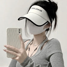 Load image into Gallery viewer, 1Pc Ice Silk Sun Hats Women Empty Top Baseball Cap Sunscreen Uv Protection Visors Outdoor Riding Running Sports Shades