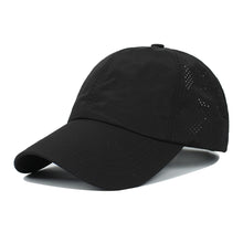 Load image into Gallery viewer, Quick Dry Baseball Cap Outdoor Sports Mesh Breathable Hat For Men Portable Hiking Fishing Sunbonnet Golf Adjustable Cap