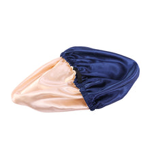 Load image into Gallery viewer, Women Large Satin Bonnet Silky Night Sleeping Cap Adjusting Button Night Hat Beauty Salon Hair Care Hat Bathroom Products