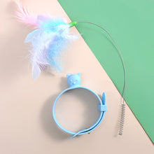Load image into Gallery viewer, 1Pc Cats Toys Feathers Wand Interactive Toy Kitten Toys with Bell Pets Collar Playing Teaser Wand Training Toys for Cats Supplies