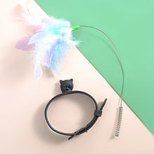 Load image into Gallery viewer, 1Pc Cats Toys Feathers Wand Interactive Toy Kitten Toys with Bell Pets Collar Playing Teaser Wand Training Toys for Cats Supplies