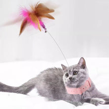Load image into Gallery viewer, 1Pc Cats Toys Feathers Wand Interactive Toy Kitten Toys with Bell Pets Collar Playing Teaser Wand Training Toys for Cats Supplies