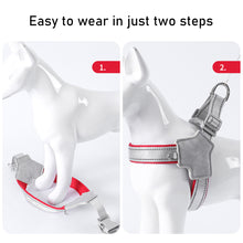 Load image into Gallery viewer, 1Pc Pet Dog Harness for Outdoor Use Set No Pull Dog Vest Strap Adjustable Reflective Breathable Harness for Dogs Puppy and Cats