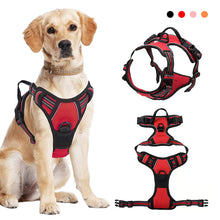 Load image into Gallery viewer, No Pull Breathable Reflective Dog Harness Adjustable Soft Padded Dog Vest style chest strap for Small Medium Large Dogs