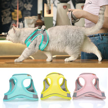 Load image into Gallery viewer, Adjustable Puppy Cat Harness Vest Reflective Breathable Adjustable Pet Harness for Small Medium Dogs Outdoor Walking