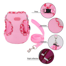 Load image into Gallery viewer, Pet Harness Anti-Pull Adjustable Comfortable Traction Rope Pet Harness Leash Set for Small Dogs and Cats