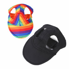 Load image into Gallery viewer, 1Pc Pet Baseball Hat Dog Accessories Pet Beret Hat Teddy Duck Tongue Hat for Large Medium Small Dogs Summer Solid Color