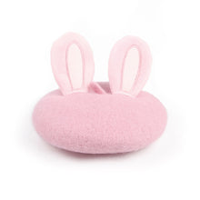 Load image into Gallery viewer, 1Pc Painter Wool Cap Pet Designer Rabbit Hats Dog Beret Pet Headwear Warm Headgear Mini Decorative Cute Solid Color Pet Hat