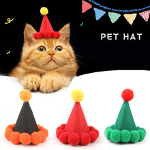Load image into Gallery viewer, 1Pc Creative Felt happy Birthday Hat Children DIY Crown Hats with Rope Baby Party Birthday Photo Props Cute Pet Dog Party Cap