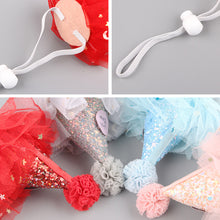 Load image into Gallery viewer, 1Pc Creative Lace happy Birthday Hat Children DIY Crown Hats with Rope Baby Party Birthday Photo Props Cute Pet Dog Party Cap
