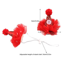 Load image into Gallery viewer, 1Pc Creative Lace happy Birthday Hat Children DIY Crown Hats with Rope Baby Party Birthday Photo Props Cute Pet Dog Party Cap