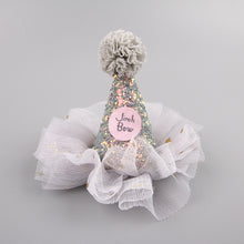 Load image into Gallery viewer, 1Pc Creative Lace happy Birthday Hat Children DIY Crown Hats with Rope Baby Party Birthday Photo Props Cute Pet Dog Party Cap
