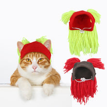 Load image into Gallery viewer, 1Pc Pet Wigs Cosplay Props Funny Dogs Cats Cross-Dressing Hair Hat Costumes Head Accessories For Halloowen Christmas Pets Supplies
