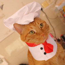 Load image into Gallery viewer, Pet Cooking King Hat Chef Clothes Hats Set Cat Dog Transformation Dress Cute Photo Decoration Hat Dog Costume Dog Hat Pet Accessories
