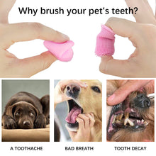 Load image into Gallery viewer, 1Pc Soft Silicone Pet Dog Finger Toothbrush Cleaning Bad Breath Care Nontoxic Clean Tool Dog Toothbrush Accessories