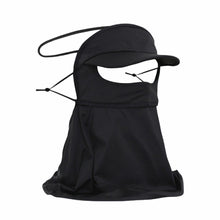 Load image into Gallery viewer, Ice Silk UPF50+ Sunscreen Mask With Brim Extended Neck Guard UV Protection Outdoor Sports Cycling Mask Adjustable Facekini