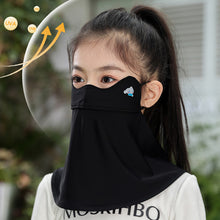 Load image into Gallery viewer, Children's Sunscreen Mask UPF50+ Extended Neck Ice Silk Mask With Cartoon Pattern Outdoor Sports Entertainment Sunscreen Gear