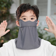 Load image into Gallery viewer, Children's Sunscreen Mask UPF50+ Extended Neck Ice Silk Mask With Cartoon Pattern Outdoor Sports Entertainment Sunscreen Gear