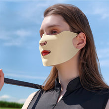 Load image into Gallery viewer, Summer UPF50+ Double Layer Ice Silk Mask Light Breathable Outdoor Cycling Golf Sun Mask 3D Ear Hanging Facekini