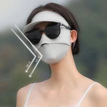 Load image into Gallery viewer, UPF50+ Full Face Sunscreen Mask With Brim Outdoor UV Protection Cycling Driving Ice Silk Facekini