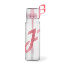 Load image into Gallery viewer, 650ML Large Capacity Outdoor Sports Water Bottle With 0 Sugar 0 Fat 0 Calories Fruit Flavoured Ring Fun Straw Bottle