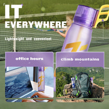 Load image into Gallery viewer, 650ML Large Capacity Outdoor Sports Water Bottle With 0 Sugar 0 Fat 0 Calories Fruit Flavoured Ring Fun Straw Bottle