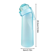 Load image into Gallery viewer, 650ML Frosted Gradient Outdoor Exercise Fitness Bottle With Multi-Flavored 0 Sugar 0 Calorie Scented Ring Large Capacity Sippy Bottle