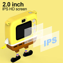 Load image into Gallery viewer, Children's Digital Camera 2.0-Inch IPS HD Screen Fun Cartoon Camera Video MP3 Play Games Available