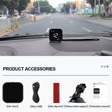 Load image into Gallery viewer, Digital Mini Car HUD Head Up Display GPS Speedometer Gauges Compass USB Port Compass Speed Meter For Car Pickup Trucks with Suction Cup Bracket