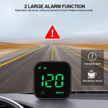 Load image into Gallery viewer, Digital Mini Car HUD Head Up Display GPS Speedometer Gauges Compass USB Port Compass Speed Meter For Car Pickup Trucks with Suction Cup Bracket