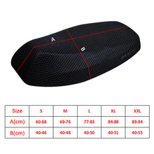 Load image into Gallery viewer, Motorcycle 3D Mesh Cushion Seat Cover Protector Anti-Slip Cushion Mesh Net Anti-skid Pad Mesh Seat Cover for Motorbike Scooter Electric Bike