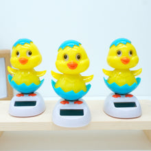 Load image into Gallery viewer, Cartoon Eggshell Chicken Car Decoration Solar Energy Decoration Shaking Head Doll Decoration Gift Creative Interior Automotive