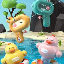 Load image into Gallery viewer, Summer Cartoon Duck Dinosaur Giraffe Kids Spray Water Fights Water Toys Beach Swimming Pool Play Gift Outdoor Toys Prank Toy