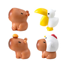 Load image into Gallery viewer, Cute Capybara Figurines Miniature Craft Ornament Micro Landscape Kawaii Desk Car Interior Accessories Home Decoration Kids Gift
