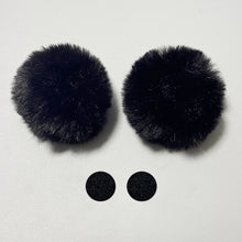 Load image into Gallery viewer, 2Pcs Car Motorcycle Helmet Decoration Soft Plush Ball For Motocross Full Face Off Road Helmet Sticker