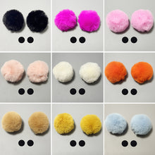 Load image into Gallery viewer, 2Pcs Car Motorcycle Helmet Decoration Soft Plush Ball For Motocross Full Face Off Road Helmet Sticker