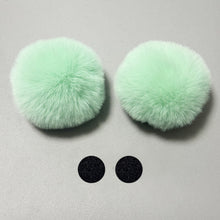 Load image into Gallery viewer, 2Pcs Car Motorcycle Helmet Decoration Soft Plush Ball For Motocross Full Face Off Road Helmet Sticker