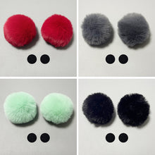 Load image into Gallery viewer, 2Pcs Car Motorcycle Helmet Decoration Soft Plush Ball For Motocross Full Face Off Road Helmet Sticker