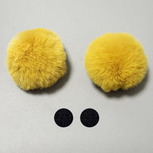 Load image into Gallery viewer, 2Pcs Car Motorcycle Helmet Decoration Soft Plush Ball For Motocross Full Face Off Road Helmet Sticker