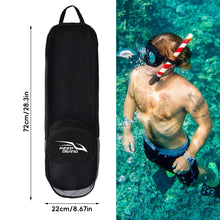 Load image into Gallery viewer, Large Capacity PVC Diving Bag Adjustable Shoulder Bag With Layered Mesh Pockets Double Zipper Diving Items Storage Bag