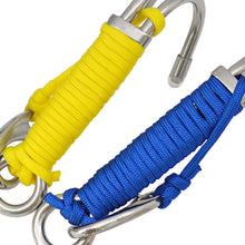 Load image into Gallery viewer, 316 Stainless Steel Double Head Diving Hook Strong Durable Double Flow Hook Fluorescent Parachute Maintain Body Stability And Balance Diving Safety Accessories