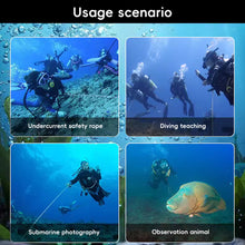 Load image into Gallery viewer, 316 Stainless Steel Double Head Diving Hook Strong Durable Double Flow Hook Fluorescent Parachute Maintain Body Stability And Balance Diving Safety Accessories