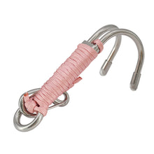 Load image into Gallery viewer, 316 Stainless Steel Double Head Diving Hook Strong Durable Double Flow Hook Fluorescent Parachute Maintain Body Stability And Balance Diving Safety Accessories