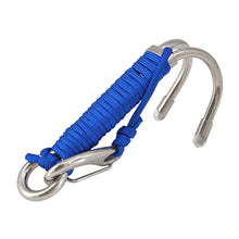 Load image into Gallery viewer, 316 Stainless Steel Double Head Diving Hook Strong Durable Double Flow Hook Fluorescent Parachute Maintain Body Stability And Balance Diving Safety Accessories