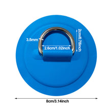 Load image into Gallery viewer, PVC Surfboard Dinghy Boat Patch Stainless Steel D Ring Deck Rigging Rope Ring Buckle Kayaking Inflatable Boat Accessories